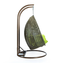Load image into Gallery viewer, Chair Swings Double Hanging Swing Chair in Beige Wicker