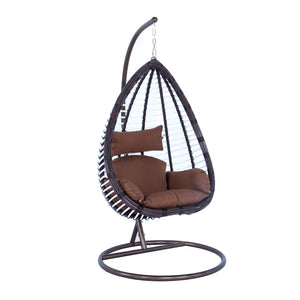 Chair Swings No Patio Cover Hanging Wicker Egg Swing Chair