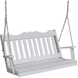 The Eden English Poly Porch Swing - Nested Porch Swings