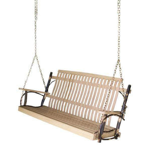 The Jericho Hickory Porch Swing - Nested Porch Swings