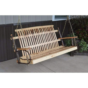 The Judah Hickory Porch Swing - Nested Porch Swings