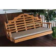 Load image into Gallery viewer, The Mount of Olives Red Cedar Porch Swing - Nested Porch Swings