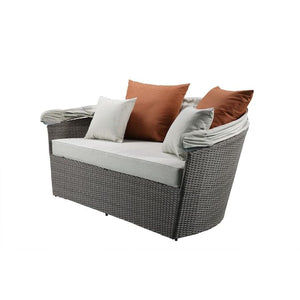 Daybed Half Moon Patio Lounger Daybed with Canopy
