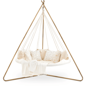 Hanging Bed Classic Large TiiPii Bed Hanging Daybed in Natural White