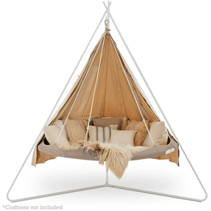 Hanging Bed Classic Large TiiPii Bed Hanging Daybed in Taupe