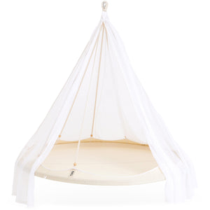 Hanging Bed Classic Medium TiiPii Bed Hanging Daybed in Natural White