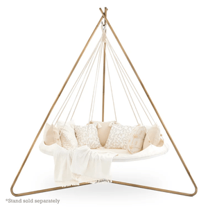 Hanging Bed Large Deluxe Outdoor TiiPii Bed Hanging Daybed in Salt