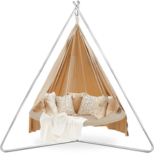Load image into Gallery viewer, Hanging Bed Large Deluxe Outdoor TiiPii Bed Hanging Daybed in Sand