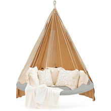 Load image into Gallery viewer, Hanging Bed Large Deluxe Outdoor TiiPii Bed Hanging Daybed in Seagull