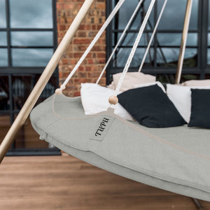 Hanging Bed Large Deluxe Outdoor TiiPii Bed Hanging Daybed in Seagull