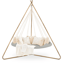 Load image into Gallery viewer, Hanging Bed Seagull Large Deluxe Outdoor TiiPii Bed Hanging Daybed with Deluxe Bronze Stand