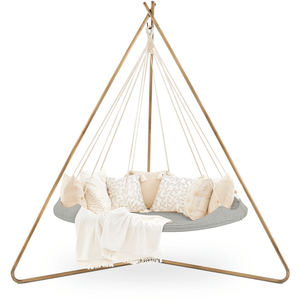 Hanging Bed Seagull Large Deluxe Outdoor TiiPii Bed Hanging Daybed with Deluxe Bronze Stand