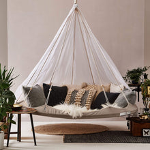Load image into Gallery viewer, Hanging Bed Taupe Classic Medium TiiPii Bed Hanging Daybed