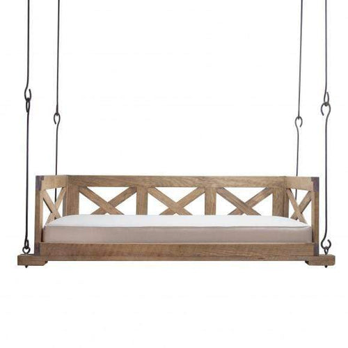 Lowcountry Hanging Daybed with X Design - Nested Porch Swings
