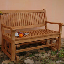 Load image into Gallery viewer, 4 FT Teak Glider - Nested Porch Swings