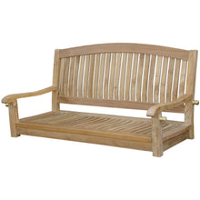 Load image into Gallery viewer, 48&quot; Round Teak Swing Bench - Nested Porch Swings