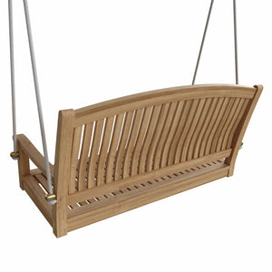 48" Round Teak Swing Bench - Nested Porch Swings
