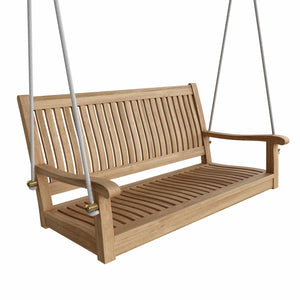 48" Straight Teak Swing Bench - Nested Porch Swings