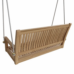 48" Straight Teak Swing Bench - Nested Porch Swings