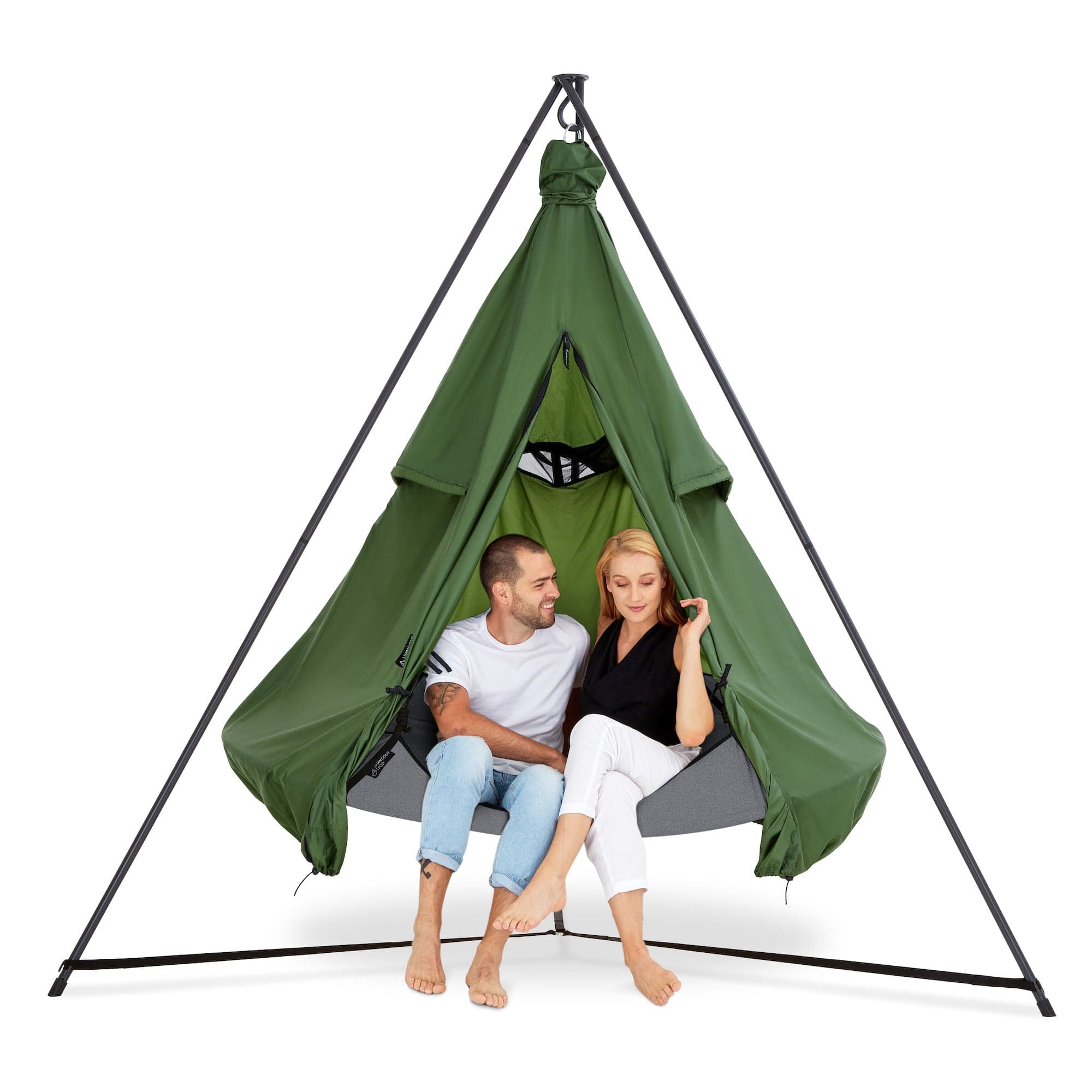 Round hammock discount swing with stand