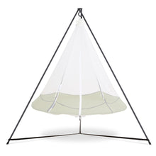 Load image into Gallery viewer, Porch Swings Hangout Pod Round Hammock Swing with Stand and Mosquito Net Set in Sage