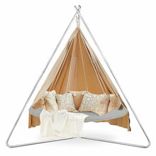 Load image into Gallery viewer, Porch Swings TiiPii Bed Deluxe Outdoor with Deluxe Stand &amp; Poncho