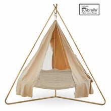 Load image into Gallery viewer, Porch Swings TiiPii Bed Deluxe Outdoor with Deluxe Stand &amp; Poncho