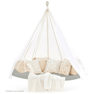 Porch Swings TiiPii Bed Deluxe Outdoor with Deluxe Stand & Poncho