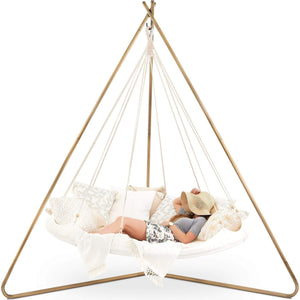 TiiPii Bed Deluxe with Deluxe Stand & Poncho - Nested Porch Swings