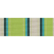 Load image into Gallery viewer, Swing Cushions Lime Stripe Outdoor Bolster Pillow Cushion 7&quot; x 52&quot;